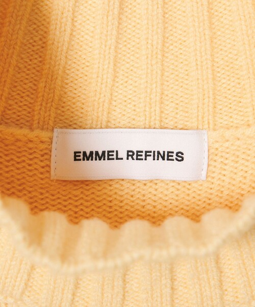 EMMEL REFINES（エメルリファインズ）の「＜EMMEL REFINES＞EM TRNT ペプラム クルーネック ニットプルオーバー（ニット/セーター・レディース・ライム/イエロー/ライトグレー・FREE）」の10枚目の写真