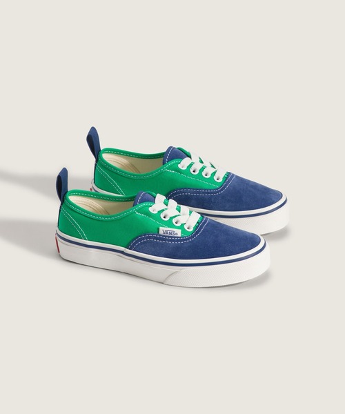 VANS(バンズ)の「キッズ オーセンティック エラスティックレース / Authentic Elastic Lace PRIMARY VN000VAC5TU1(スニーカー・キッズ・グリーン・3/2/1/13/12/11)」の2枚目の写真