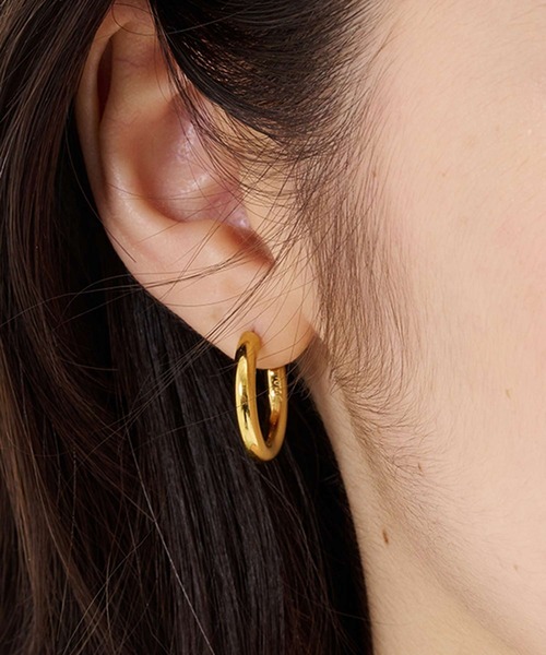 TINA:JOJUN(ティーナジョジュン)の「プランプフープ ステンレス ピアス TINA:JOJUN(ピアス(両耳用)・レディース・ゴールド/シルバー・フリー)」の8枚目の写真