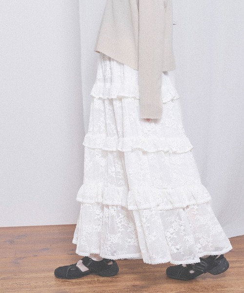 fig London(フィグロンドン)の「Dorothy skirt(スカート・レディース・ホワイト/ブラック・FREE)」の1枚目の写真
