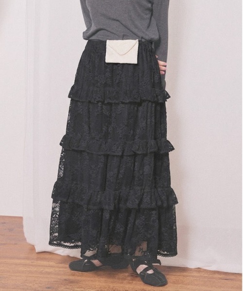fig London(フィグロンドン)の「Dorothy skirt(スカート・レディース・ホワイト/ブラック・FREE)」の2枚目の写真