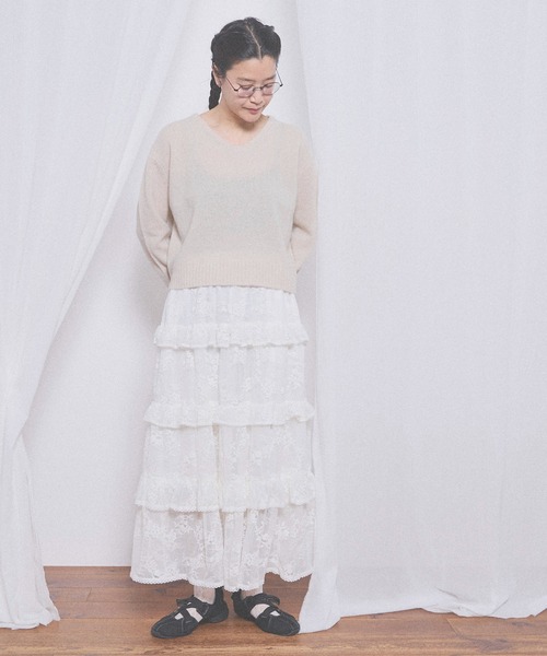 fig London(フィグロンドン)の「Dorothy skirt(スカート・レディース・ホワイト/ブラック・FREE)」の3枚目の写真