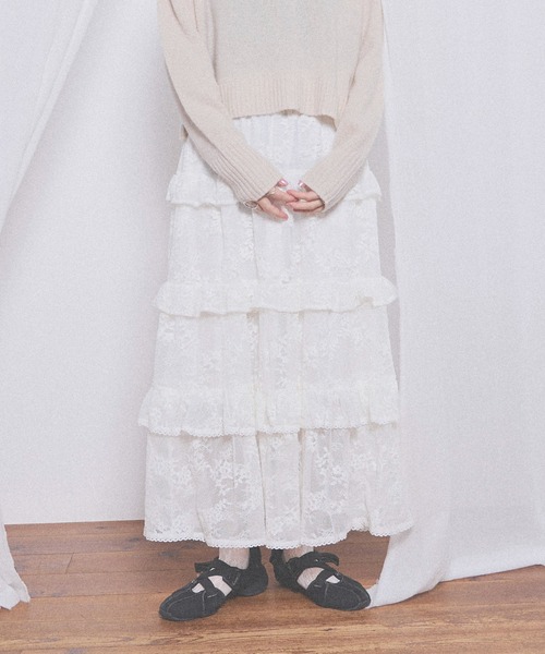 fig London(フィグロンドン)の「Dorothy skirt(スカート・レディース・ホワイト/ブラック・FREE)」の6枚目の写真