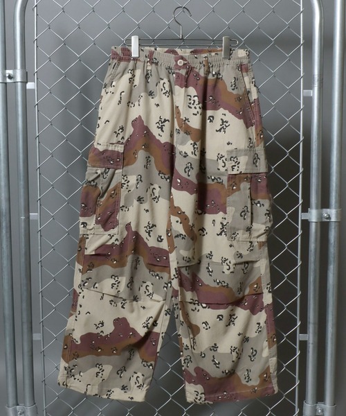 Toucan Surfing(トゥーカンサーフィン)の「【Toucan Surfing】 TC Twill Camouflage Wide Cargo Pants / 【トゥーカンサーフィン】ツイル迷彩ワイドカーゴパンツ カモフラ ミリタリーパンツ メンズ ボトムス ワイドパンツ(カーゴパンツ・メンズ・ベージュ系/カーキ系・M/L/LL)」の21枚目の写真