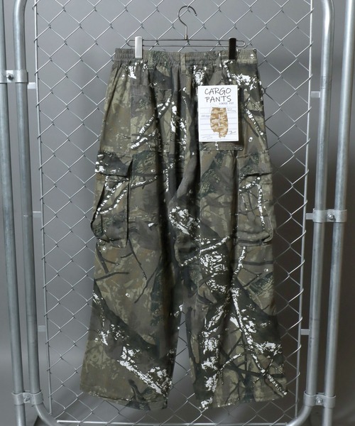 Toucan Surfing(トゥーカンサーフィン)の「【Toucan Surfing】 TC Twill Camouflage Wide Cargo Pants / 【トゥーカンサーフィン】ツイル迷彩ワイドカーゴパンツ カモフラ ミリタリーパンツ メンズ ボトムス ワイドパンツ(カーゴパンツ・メンズ・ベージュ系/カーキ系・M/L/LL)」の17枚目の写真