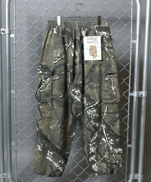 Toucan Surfing(トゥーカンサーフィン)の「【Toucan Surfing】 TC Twill Camouflage Wide Cargo Pants / 【トゥーカンサーフィン】ツイル迷彩ワイドカーゴパンツ カモフラ ミリタリーパンツ メンズ ボトムス ワイドパンツ(カーゴパンツ・メンズ・ベージュ系/カーキ系・M/L/LL)」の19枚目の写真