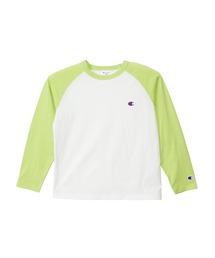 Champion（チャンピオン）の「【Champion チャンピオン】キッズ ベーシック ラグラン ロングスリーブTシャツ（ワンピース）」