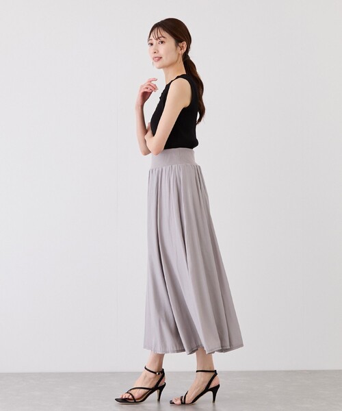 Jayro(ジャイロ)の「ウエストリブスカート(スカート・レディース・グレー/ブルー系その他4/ピンク/ブラック・M)」の16枚目の写真