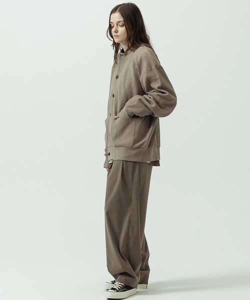 SLICK(スリック)の「【SLICK/スリック】T/R Stretch Gabardine Wide Two Tuck Balloon Pants/T/R ストレッチギャバジン ワイド2タックバルーンパンツ/(スラックス・メンズ・チャコールグレー/ブラウン/ブラック・2/3/1)」の14枚目の写真