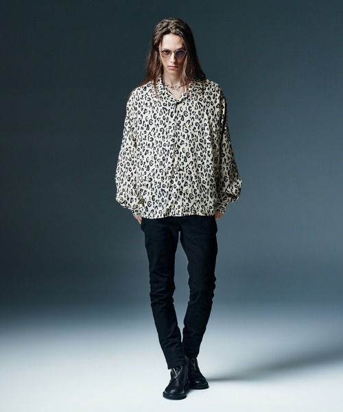 glamb(グラム)の「Glamorous Leopard Shirt / グラマラスレオパードシャツ(シャツ/ブラウス・メンズ・ワイン/ホワイト/ミント・S/M/L)」の5枚目の写真