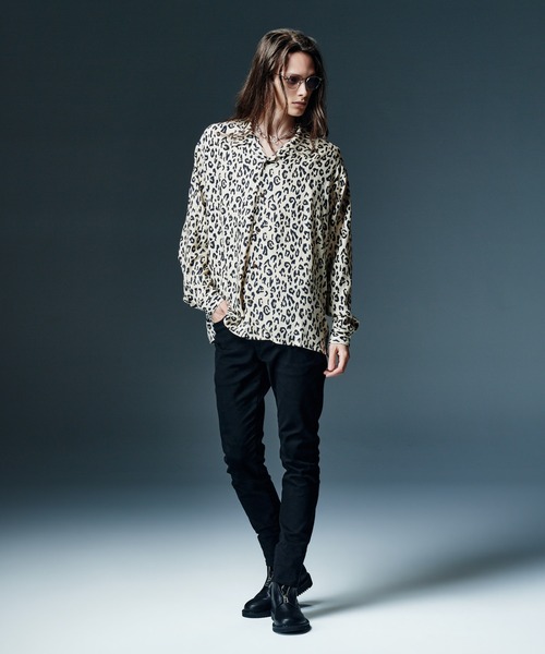 glamb(グラム)の「Glamorous Leopard Shirt / グラマラスレオパードシャツ(シャツ/ブラウス・メンズ・ワイン/ホワイト/ミント・S/M/L)」の6枚目の写真