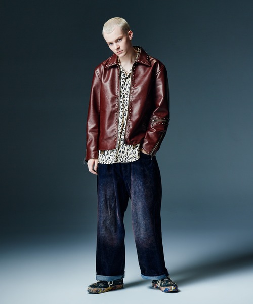 glamb(グラム)の「Glamorous Leopard Shirt / グラマラスレオパードシャツ(シャツ/ブラウス・メンズ・ワイン/ホワイト/ミント・S/M/L)」の10枚目の写真