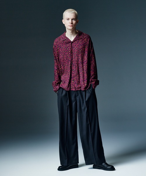 glamb(グラム)の「Glamorous Leopard Shirt / グラマラスレオパードシャツ(シャツ/ブラウス・メンズ・ワイン/ホワイト/ミント・S/M/L)」の7枚目の写真