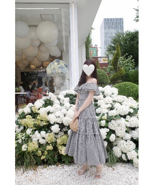 MISTREASS（ミストレアス）の「Gingham Check Double Ruffle Dress（ワンピース・レディース・ブラック/レッド・FREE）」の21枚目の写真
