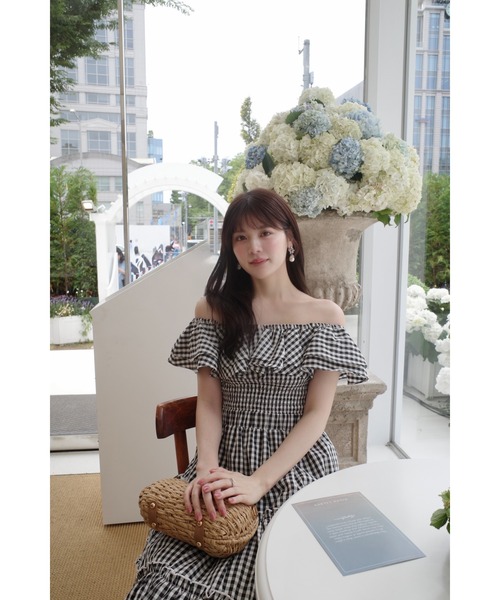 MISTREASS（ミストレアス）の「Gingham Check Double Ruffle Dress（ワンピース・レディース・ブラック/レッド・FREE）」の20枚目の写真