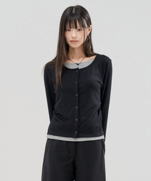 レディースリブレイヤードTシャツ-FERG5167B03