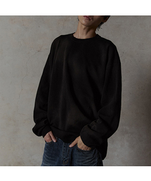 THUMB（ダム）の「Heavy Waffle Long Sleeve (BLACK / CHARCOAL)（Tシャツ/カットソー）」