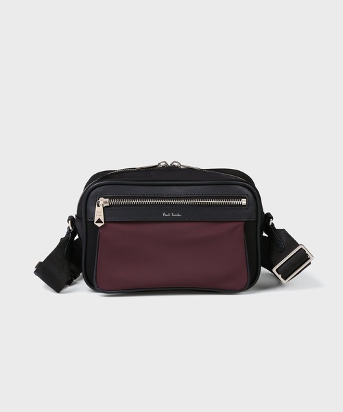 Paul Smith(ポールスミス)の「ブランデッドナイロン スモールショルダーバッグ【553458 N310S】(ショルダーバッグ・メンズ・グレイッシュベージュ/ネイビー/ブラック・FREE)」の1枚目の写真