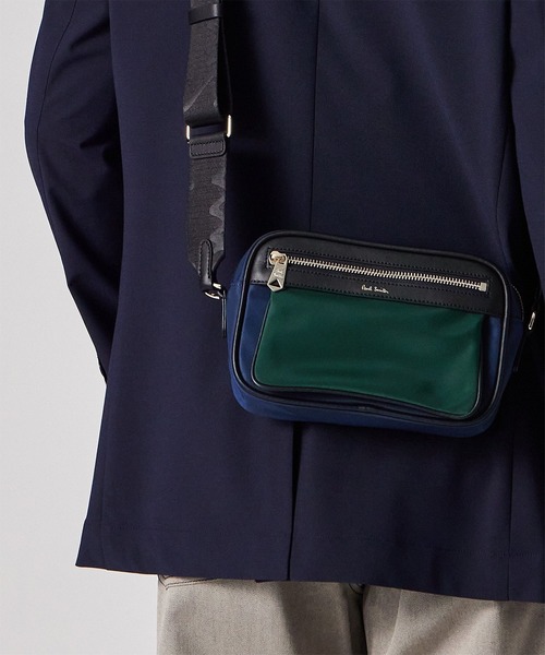 Paul Smith(ポールスミス)の「ブランデッドナイロン スモールショルダーバッグ【553458 N310S】(ショルダーバッグ・メンズ・グレイッシュベージュ/ネイビー/ブラック・FREE)」の14枚目の写真