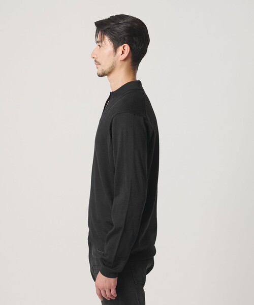 BEAUTY&YOUTH UNITED ARROWS(ビューティーアンドユースユナイテッドアローズ)の「【WEB限定 WARDROBE SMART】マシーンウォッシャブル ウールミックス スキッパー ニット(ニット/セーター・メンズ・ブラック/ダークグレー/ナチュラル・S/XL/L/M)」の11枚目の写真