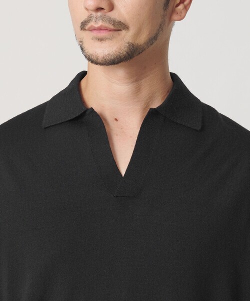 BEAUTY&YOUTH UNITED ARROWS(ビューティーアンドユースユナイテッドアローズ)の「【WEB限定 WARDROBE SMART】マシーンウォッシャブル ウールミックス スキッパー ニット(ニット/セーター・メンズ・ブラック/ダークグレー/ナチュラル・S/XL/L/M)」の13枚目の写真