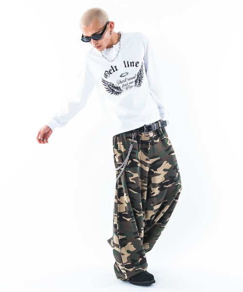 SHORT ROUND(ショートラウンド)の「SHORT ROUND/【26年秋冬新作】グラフィックヘンリーネックT(Tシャツ/カットソー・メンズ・ブラック系その他/その他1/ホワイト・MEDIUM/LARGE)」の20枚目の写真