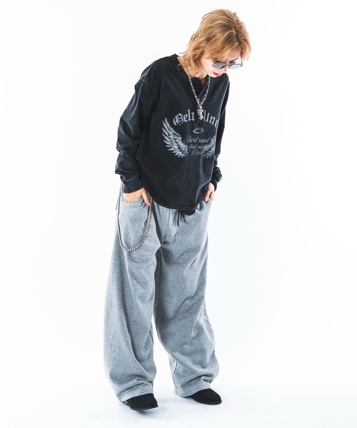 SHORT ROUND(ショートラウンド)の「SHORT ROUND/【26年秋冬新作】グラフィックヘンリーネックT(Tシャツ/カットソー・メンズ・ブラック系その他/その他1/ホワイト・MEDIUM/LARGE)」の18枚目の写真
