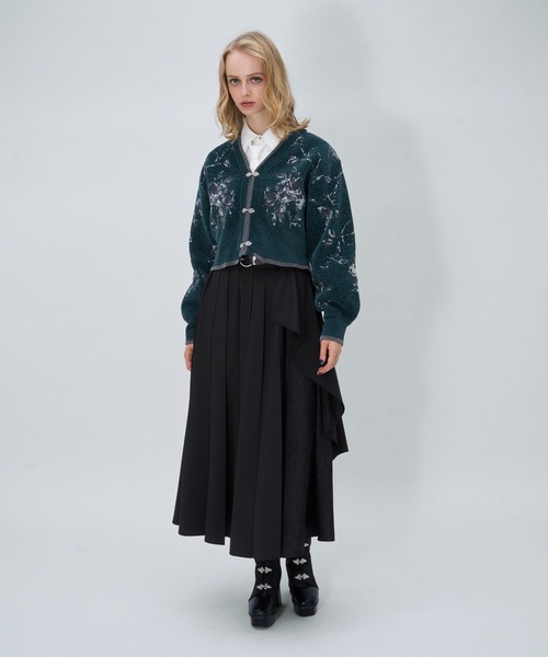 HARE(ハレ)の「モールガラショートカーディガン(HARE)(カーディガン/ボレロ・レディース・グリーン/ブラック/ライトグレー/グレー・FREE)」の15枚目の写真