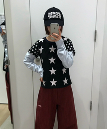 スターレイヤードロングスリーブ（ブラック）