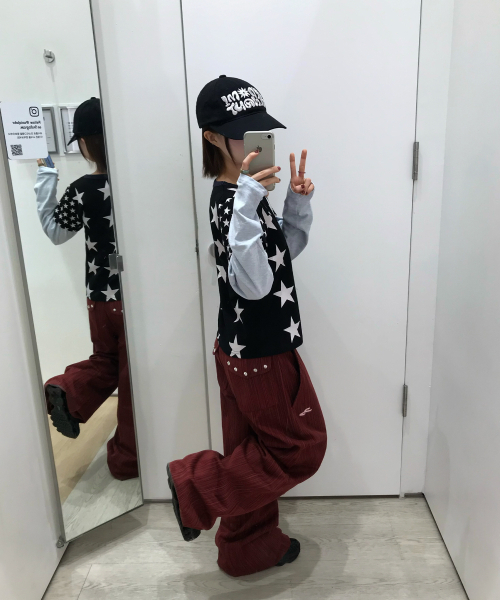TANSANMAGNESIUM(タンサン マグネシウム)の「スターレイヤードロングスリーブ(ブラック)(Tシャツ/カットソー・レディース・その他・FREE)」の7枚目の写真