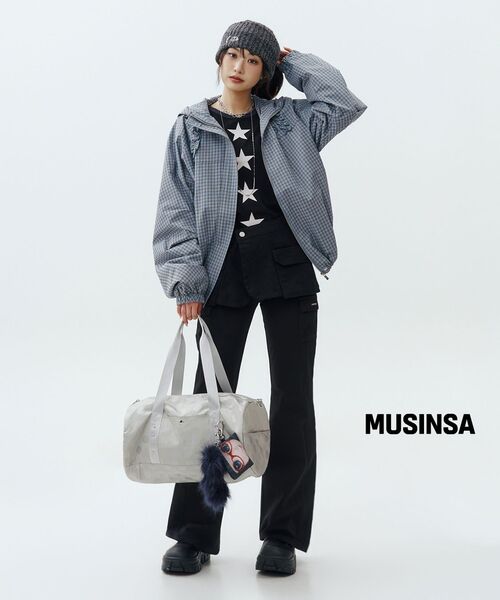 TANSANMAGNESIUM(タンサン マグネシウム)の「スターレイヤードロングスリーブ(ブラック)(Tシャツ/カットソー・レディース・その他・FREE)」の4枚目の写真