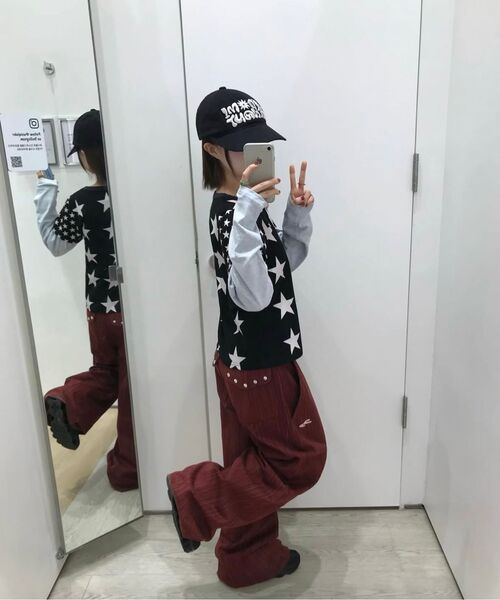 TANSANMAGNESIUM(タンサン マグネシウム)の「スターレイヤードロングスリーブ(ブラック)(Tシャツ/カットソー・レディース・その他・FREE)」の3枚目の写真