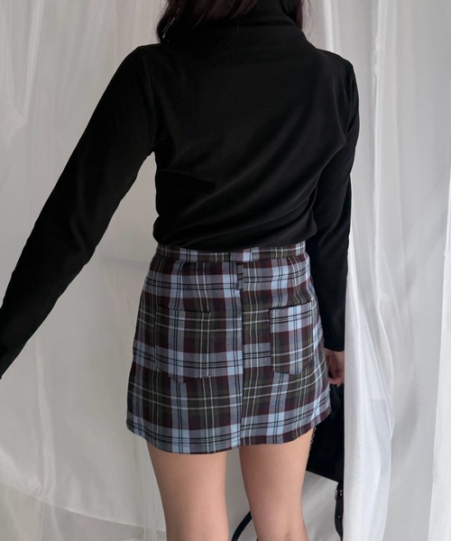 merrylatte(メリーラテ)の「裏起毛 ハイネック 長袖カットソー あったか トップス(Tシャツ/カットソー・レディース・ブラック・FREE)」の5枚目の写真