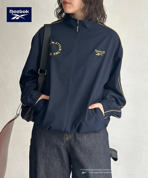 Reebok（リーボック）の「【Reebok】TRトラックジャケット（ブルゾン・メンズ・ネイビー/ブラック/アイボリー・MEDIUM/LARGE）」の5枚目の写真