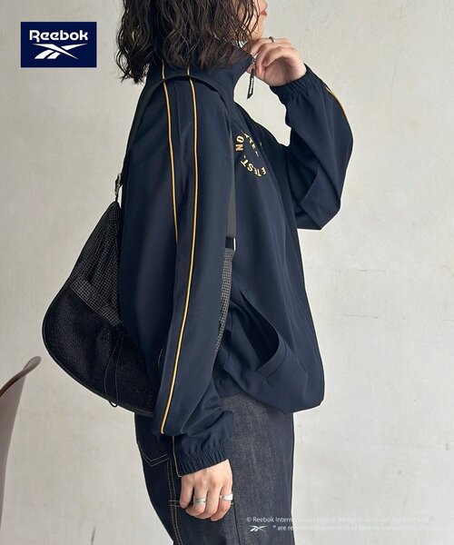 Reebok（リーボック）の「【Reebok】TRトラックジャケット（ブルゾン・メンズ・ネイビー/ブラック/アイボリー・MEDIUM/LARGE）」の7枚目の写真