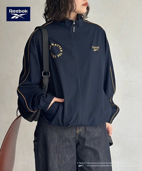Reebok（リーボック）の「【Reebok】TRトラックジャケット（ブルゾン・メンズ・ネイビー/ブラック/アイボリー・MEDIUM/LARGE）」の8枚目の写真