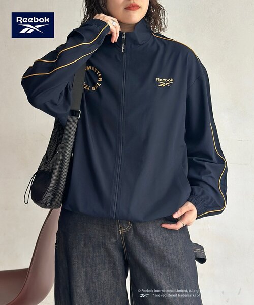 Reebok（リーボック）の「【Reebok】TRトラックジャケット（ブルゾン・メンズ・ネイビー/ブラック/アイボリー・MEDIUM/LARGE）」の9枚目の写真
