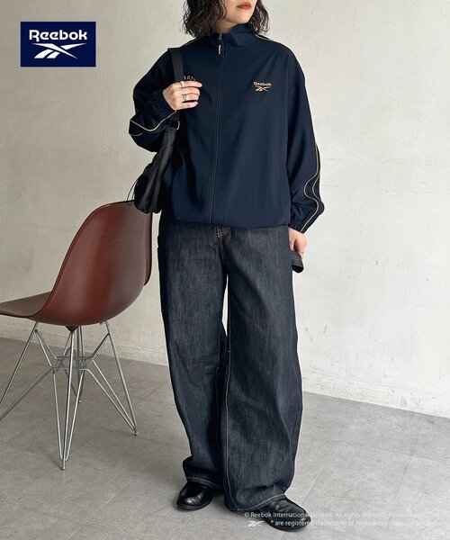 Reebok（リーボック）の「【Reebok】TRトラックジャケット（ブルゾン・メンズ・ネイビー/ブラック/アイボリー・MEDIUM/LARGE）」の10枚目の写真