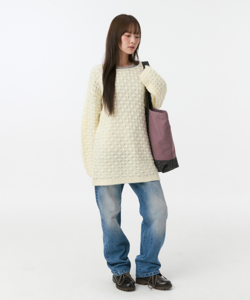 OHESHIO（オヘシオ）の「VINTAGE FLORAL TOTE BAG, PURPLE（トートバッグ・レディース・その他・FREE）」の9枚目の写真