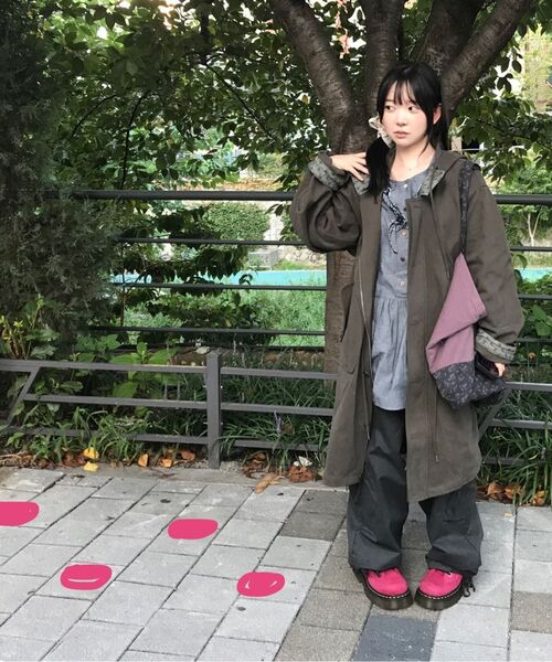 OHESHIO（オヘシオ）の「VINTAGE FLORAL TOTE BAG, PURPLE（トートバッグ・レディース・その他・FREE）」の12枚目の写真