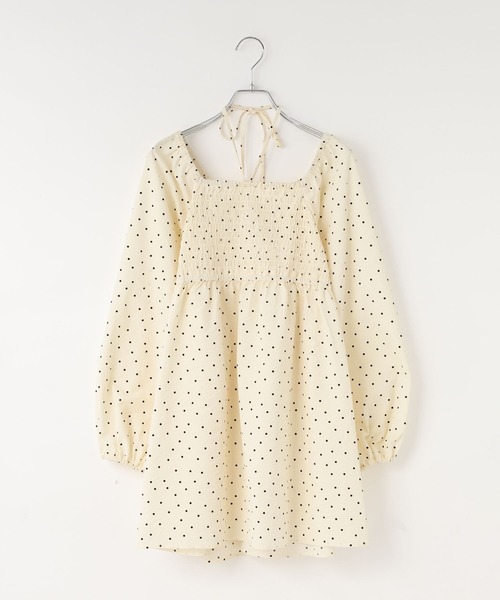 LOWRYS FARM(ローリーズファーム)の「ペプラムチュニックブラウス 1064959(シャツ/ブラウス・レディース・ブラック/アイボリー・FREE)」の12枚目の写真