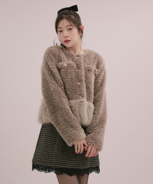 セール】poodle fur coat / プードルファーコート(その他アウター セール】poodle fur coat / プードルファーコート(その他アウター