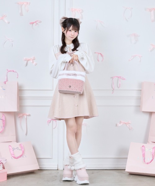 LAFARY(ラファリー)の「キルティングファーバッグ(ショルダーバッグ・レディース・ホワイト/ブルー/ピンク/ブラック・FREE)」の13枚目の写真