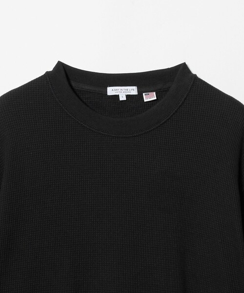 A DAY IN THE LIFE UNITED ARROWS(アデイインザライフユナイテッドアローズ)の「USAコットン ピーチ ワッフル リラックスカットソー<A DAY IN THE LIFE>(Tシャツ/カットソー・メンズ・ブラック/ホワイト/ライトグレー/レッド/ネイビー・XL/L/M/S)」の13枚目の写真
