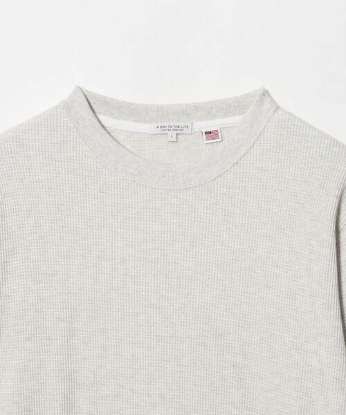 A DAY IN THE LIFE UNITED ARROWS(アデイインザライフユナイテッドアローズ)の「USAコットン ピーチ ワッフル リラックスカットソー<A DAY IN THE LIFE>(Tシャツ/カットソー・メンズ・ブラック/ホワイト/ライトグレー/レッド/ネイビー・XL/L/M/S)」の15枚目の写真