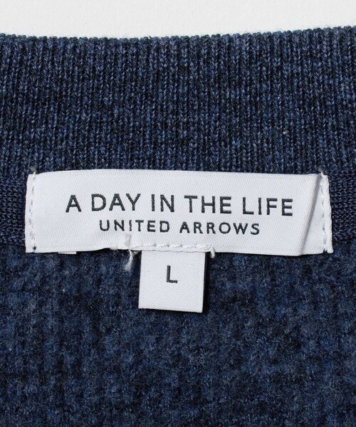 A DAY IN THE LIFE UNITED ARROWS(アデイインザライフユナイテッドアローズ)の「USAコットン ピーチ ワッフル リラックスカットソー<A DAY IN THE LIFE>(Tシャツ/カットソー・メンズ・ブラック/ホワイト/ライトグレー/レッド/ネイビー・XL/L/M/S)」の19枚目の写真