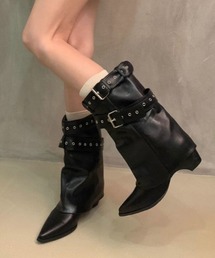 double belt cover boots