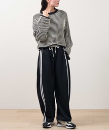 2本ラインスエットパンツ スウェット 裏毛