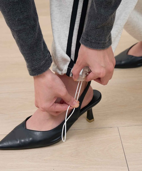 .WORKS(ドットワークス)の「2本ラインスエットパンツ スウェット 裏毛(スウェットパンツ・レディース・ブラック/グレー/ライトグレー/ネイビー・M/L)」の17枚目の写真