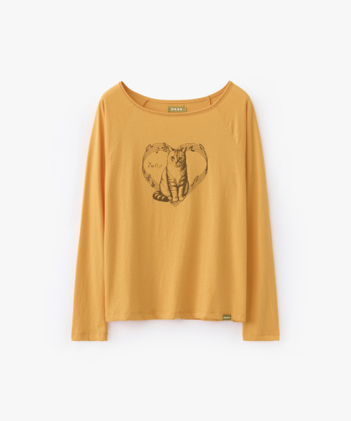POEV(ポエブ)の「MELODY CAT ラグラントップ - オレンジ(Tシャツ/カットソー・レディース・その他・FREE)」の5枚目の写真